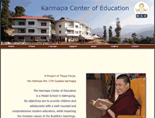 Tablet Screenshot of karmapa-education.org